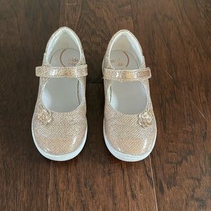 Sparkling Rose Gold Mary Janes (Holly)